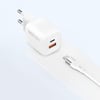 Recci RC83ECC GaN Teknolojili Hızlı Şarj Başlığı USB-A to Type-C PD 35W Kablolu Şarj Seti