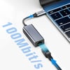 Recci RH10 RJ45 to Type-C Ethernet Dönüştürücü Kablo 100Mbps 80mm