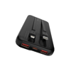 Recci RPB-P67 PD 20W Dijital LED Göstergeli Hızlı Şarj Özellikli Type-C ve Lightning Kablolu Powerbank 22.5W 10000mAh