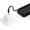 Recci RPB-P67 PD 20W Dijital LED Göstergeli Hızlı Şarj Özellikli Type-C ve Lightning Kablolu Powerbank 22.5W 10000mAh