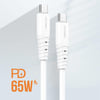 Recci RTC-P09CC Silicone Serisi 65W Hızlı Şarj Özellikli Type-C To Type-C PD Kablo 1.5M