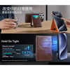 Rimbax Foldable Standlı Kağıt Para Bölmeli Magsafe Deri Kartlık