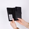 Samsung Galaxy S26 Plus Uyumlu Manyetik Hakiki Deri Cüzdan Kılıf ,Cüzdan Taşımaya Son, Kredi Kart Yuvalı, RFID Güvenlik
