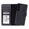 Samsung Galaxy S26 Plus Uyumlu Manyetik Hakiki Deri Cüzdan Kılıf ,Cüzdan Taşımaya Son, Kredi Kart Yuvalı, RFID Güvenlik