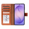 Samsung Galaxy S26 Uyumlu Manyetik Hakiki Deri Cüzdan Kılıf ,Cüzdan Taşımaya Son, Kredi Kart Yuvalı, RFID Güvenlik
