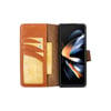 Samsung Galaxy Z Fold5 Uyumlu Manyetik Hakiki Deri Cüzdan Kılıf ,Cüzdan Taşımaya Son, Kredi Kart Yuvalı, RFID Güvenlik