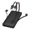 Shaza 4'ü 1 Arada 10.000 mAH Smart Chip Kendinden Kablo Destekli Powerbank