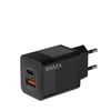 SHAZA Çift Çıkışlı Usb QC3.0& Type-C PD Gan 20W Şarj Adaptörü