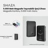 Shaza SG1501/BK 5000mAh 15W MagSafe Taşınabilir Powerbank