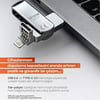 SİMEX QUANTRO 3IN1 USB-TYPE-C-LIGHTNING 128GB  FLASH BELLEK