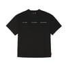 Skinarma Cypher Kısa Kollu Oversize Unisex Bisiklet Yaka Siyah Tişört