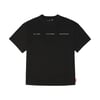 Skinarma Cypher Kısa Kollu Oversize Unisex Bisiklet Yaka Siyah Tişört