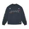 Skinarma Neptune Uzun Kollu Oversize Unisex Bisiklet Yaka Lacivert Sweatshirt