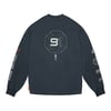 Skinarma Neptune Uzun Kollu Oversize Unisex Bisiklet Yaka Lacivert Sweatshirt