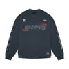 Skinarma Neptune Uzun Kollu Oversize Unisex Bisiklet Yaka Lacivert Sweatshirt