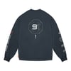 Skinarma Neptune Uzun Kollu Oversize Unisex Bisiklet Yaka Lacivert Sweatshirt