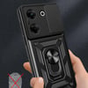 Tecno Camon 20 Pro 5G Kılıf Magnetik Standlı Kamera Korumalı Zore Sürgülü Vega Kapak