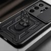 Tecno Camon 50 Kılıf Magnetik Standlı Kamera Korumalı Zore Sürgülü Vega Kapak
