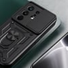 Tecno Camon 50 Pro Kılıf Magnetik Standlı Kamera Korumalı Zore Sürgülü Vega Kapak
