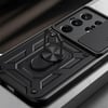 Tecno Camon 50 Pro Kılıf Magnetik Standlı Kamera Korumalı Zore Sürgülü Vega Kapak