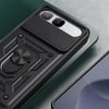 Tecno Spark 40 5G Kılıf Magnetik Standlı Kamera Korumalı Zore Sürgülü Vega Kapak