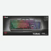 KLAVYE & MOUSE Trust GXT Torac Illuminated RGB Metal Gaming Klavye (Q-TR)