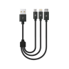 Ttec 2dk31 Alumicable Mini Trio 30cm 3in1 (Micro/Type-C/Lightning) Şarj Kablosu