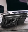 Vivo Y35 Kılıf Magnetik Standlı Kamera Korumalı Zore Sürgülü Vega Kapak