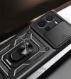 Vivo Y35 Kılıf Magnetik Standlı Kamera Korumalı Zore Sürgülü Vega Kapak
