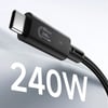 Wiwu Wi-C102 Type-C to Type-C Thunderbolt 5 Kablo 16K Ultra HD 240W 180cm