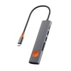 Wiwu Wi-HB8007 Travel Serisi 7in1 HDMI (4K@60Hz) Girişli 100W PD Type-C Hub Bağlantı İstasyonu