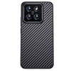 Xiaomi Mi 14 Kılıf Aramid Karbon Fiber M-safe Özellikli Wlons Radison Kapak
