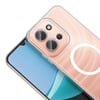 Xiaomi Redmi 15C Kamera Korumalı M-Safe Şarj Özellikli Şeffaf Zore London Sert PC Kapak