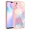 Xiaomi Redmi 9A Kılıf Kamera Korumalı Desenli Sert Silikon Zore Epoksi Kapak