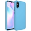 Xiaomi Redmi 9A Kılıf Metal Çerçeve ve Buton Tasarımlı Silikon Zore Luna Kapak