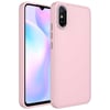 Xiaomi Redmi 9A Kılıf Metal Çerçeve ve Buton Tasarımlı Silikon Zore Luna Kapak