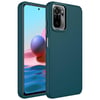 Xiaomi Redmi Note 10 Kılıf Metal Çerçeve ve Buton Tasarımlı Silikon Zore Luna Kapak