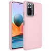 Xiaomi Redmi Note 10 Pro Kılıf Metal Çerçeve ve Buton Tasarımlı Silikon Zore Luna Kapak