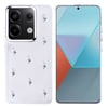 Xiaomi Redmi Note 13 Pro 4G Kılıf Airbag Tasarımlı Simli Şeffaf Zore Kutup Kapak