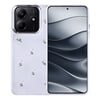 Xiaomi Redmi Note 14 4G Kılıf Airbag Tasarımlı Simli Şeffaf Zore Kutup Kapak