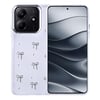 Xiaomi Redmi Note 14 4G Kılıf Airbag Tasarımlı Simli Şeffaf Zore Kutup Kapak