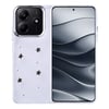 Xiaomi Redmi Note 14 4G Kılıf Airbag Tasarımlı Simli Şeffaf Zore Kutup Kapak
