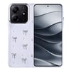 Xiaomi Redmi Note 14 4G Kılıf Airbag Tasarımlı Simli Şeffaf Zore Kutup Kapak