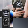 Xiaomi Redmi Note 14 Pro Plus Kılıf Magnetik Standlı Kamera Korumalı Zore Sürgülü Vega Kapak