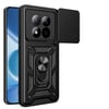 Xiaomi Redmi Note 15 Pro 4G Kılıf Magnetik Standlı Kamera Korumalı Zore Sürgülü Vega Kapak