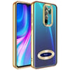 Xiaomi Redmi Note 8 Pro Kılıf Kamera Korumalı Logo Gösteren Zore Omega Kapak