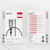 ​Zore Shira Serisi 3 in 1 USB Kablo 30cm