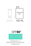 Yağlı Ciltler Için Mat Bitişli 50spf Uva/uvb 120ml Dry Touch Güneş Kremi