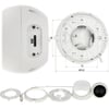 DAHUA IPC-HDBW2431TM-AS-0280B-S2 4MP 2.8MM IP67 IR SESLİ DOME STARLIGHT KAMERA 30MT
