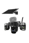 O-KAM-5210 3 KAMERALI Wİ-Fİ SOLAR PTZ KAMERA 3MP+3MP+3MP